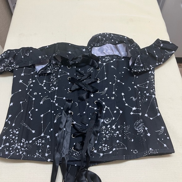 Corset Story size 14 (UK18) cotton astronomy corset top - Picture 7 of 16